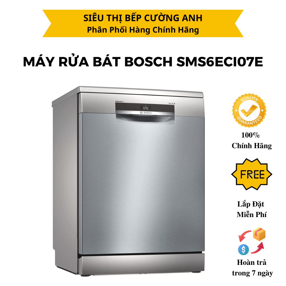 Máy Rửa Bát BOSCH SMS6ECI07E - Hàng chính hãng