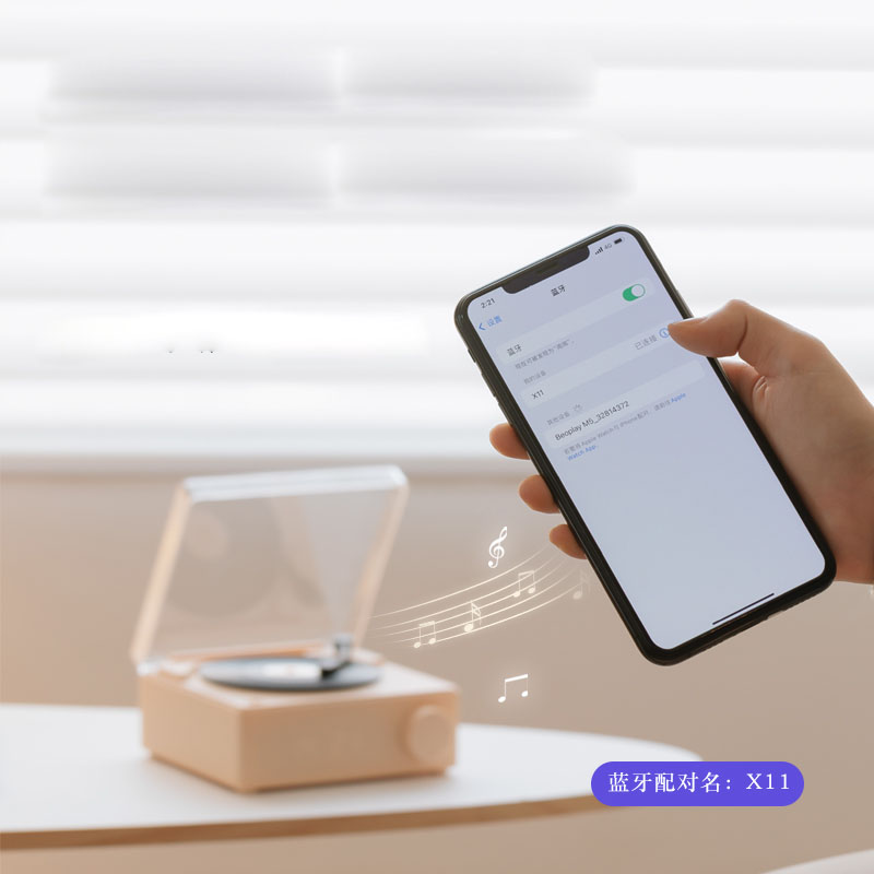 Loa Bluetooth Retro Giả Lập Đĩa Than X11