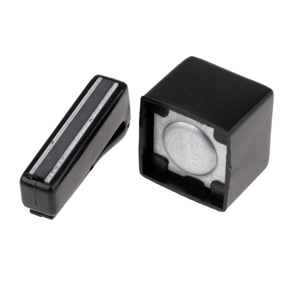 Pool Cue Chalk Holder with Belt Clip Tool And Cue Tip Scuffer Repairer