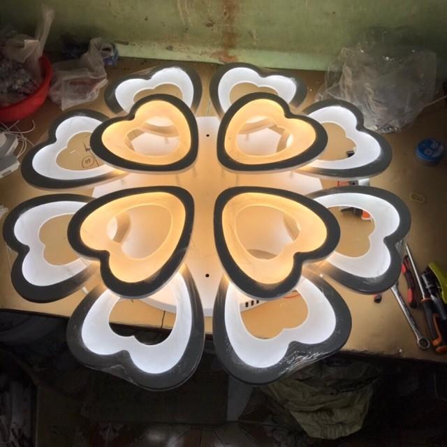 Đèn trần 12 cánh hình trái tim