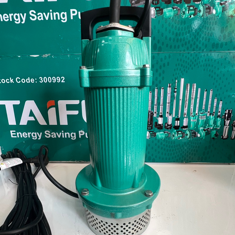 Máy bơm chìm đẩy cao 370W (0.5HP) Thân nhôm sơn tĩnh điện, không ngâm dầu TAIFU QDX1.5-17-0.37L - Bảo hành 1 năm