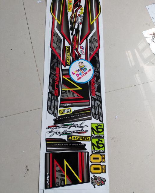 Tem xe Sirius chỉ màu