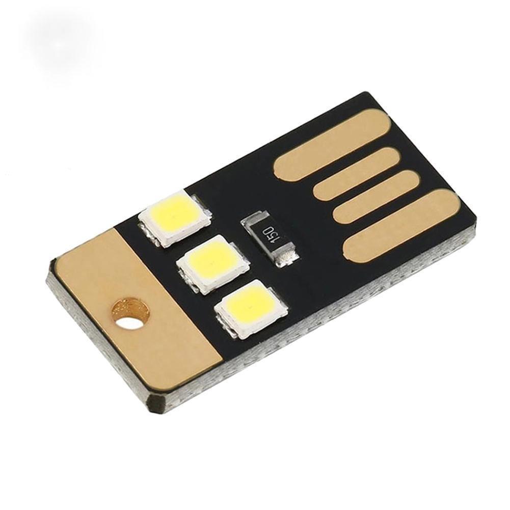 Đèn LED USB mini siêu mỏng dùng để đi cắm trại 0.2W-5V-3 Led