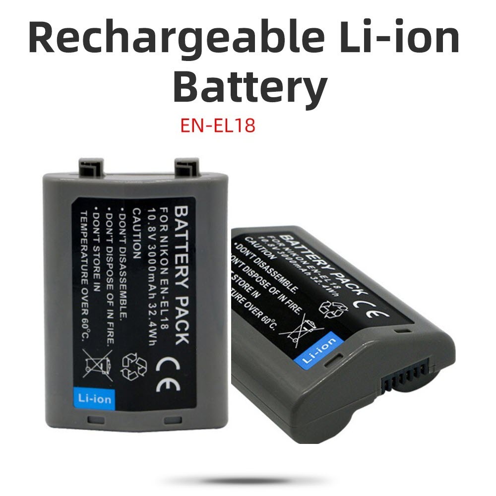 Pin EN-EL18 Dung Lượng Cao 3000mAh Dùng Cho Các Máy Ảnh Nikon Z9, D4, D4S, D4X, D810. Battery Pack for Nikon EN-EL18. 3000mAh for Nikon EN-EL18 ENEL18 Digital camera battery Camcorder Fully decoded battery