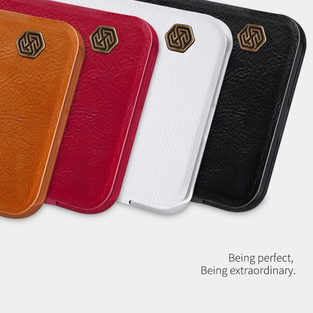 Bao case da cho iPhone 11 Pro hiệu Nillkin Qin - Hàng chính hãng