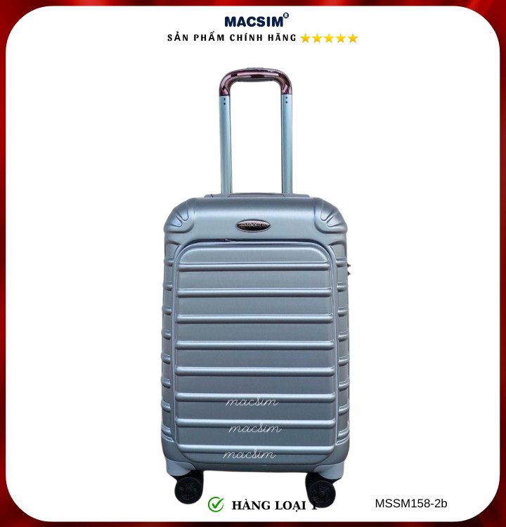 Vali cao cấp Macsim Smooire MSSM158-2b cỡ 20 inch hàng loại 1 màu đỏ, màu đen, màu xanh, màu bạc
