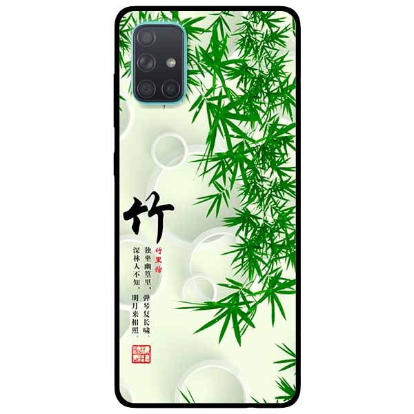 Ốp lưng dành cho Samsung A71 mẫu Thư Pháp Lá Tre