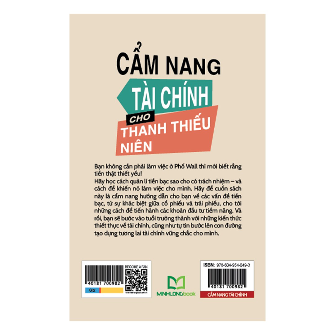 Cẩm nang tài chính cho thanh thiếu niên - Các cách tiết kiệm, kiếm tiền và đầu tư B68