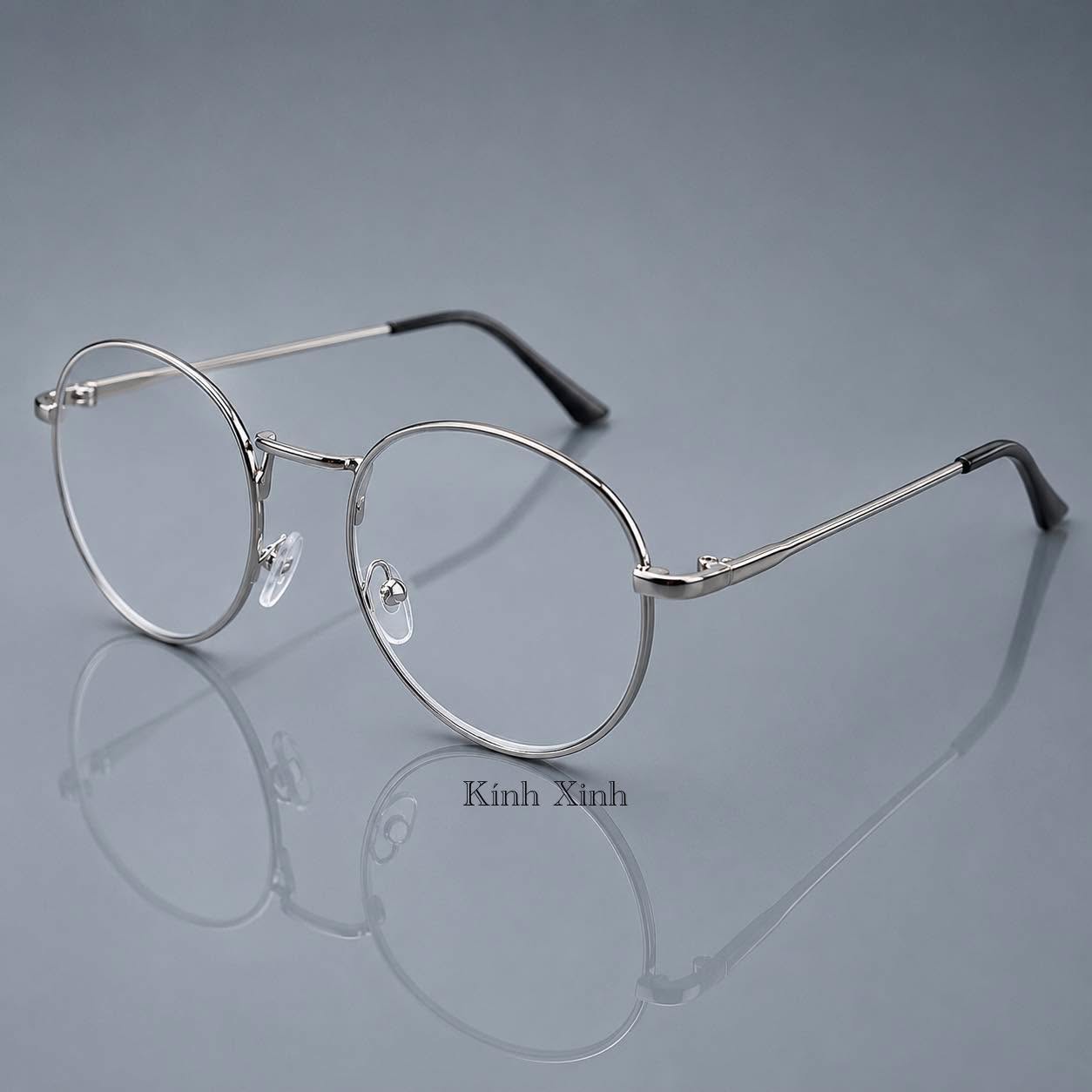 Kính gọng vintage mắt tròn nhỏ thời trang ulzzang