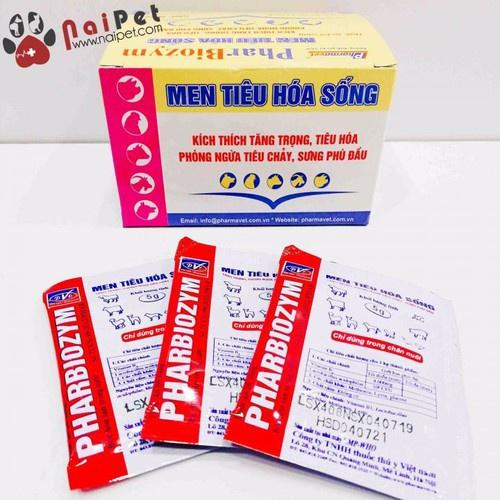 Men tiêu hóa sống Pharbiozym cho chó mèo (Lẻ 1 gói)