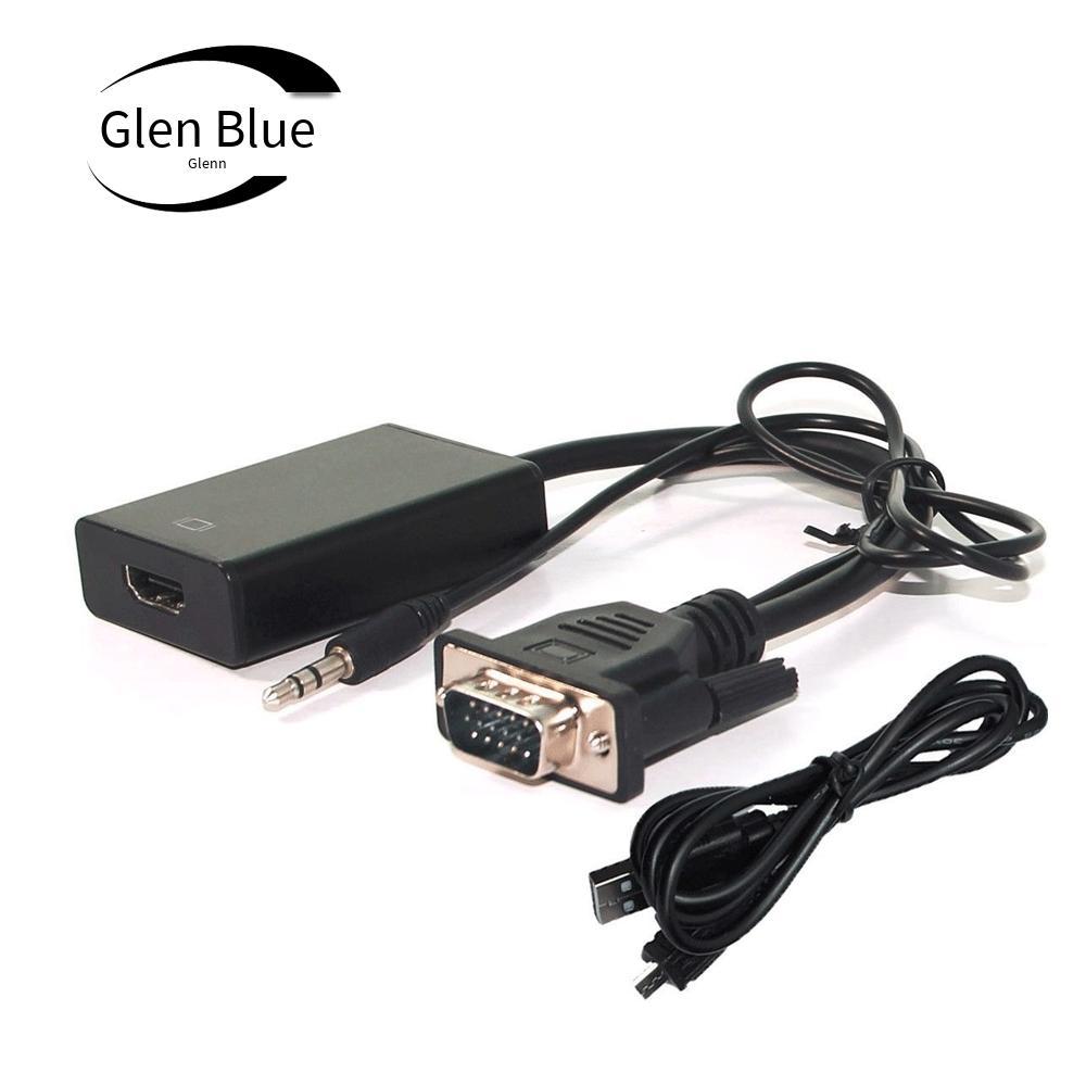 Giao hàng nhanh 1080P VGA to HDMI với âm thanh và cáp nguồn USB Bộ chuyển đổi VGA hdtv VTH05