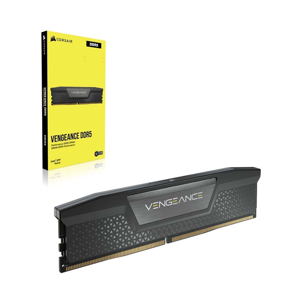 Bộ nhớ ram gắn trong Corsair DDR5, 5200MHz 16GB DIMM, Vengeance LPX Black Heatspreader, C40, 1.25V - Hàng Chính Hãng