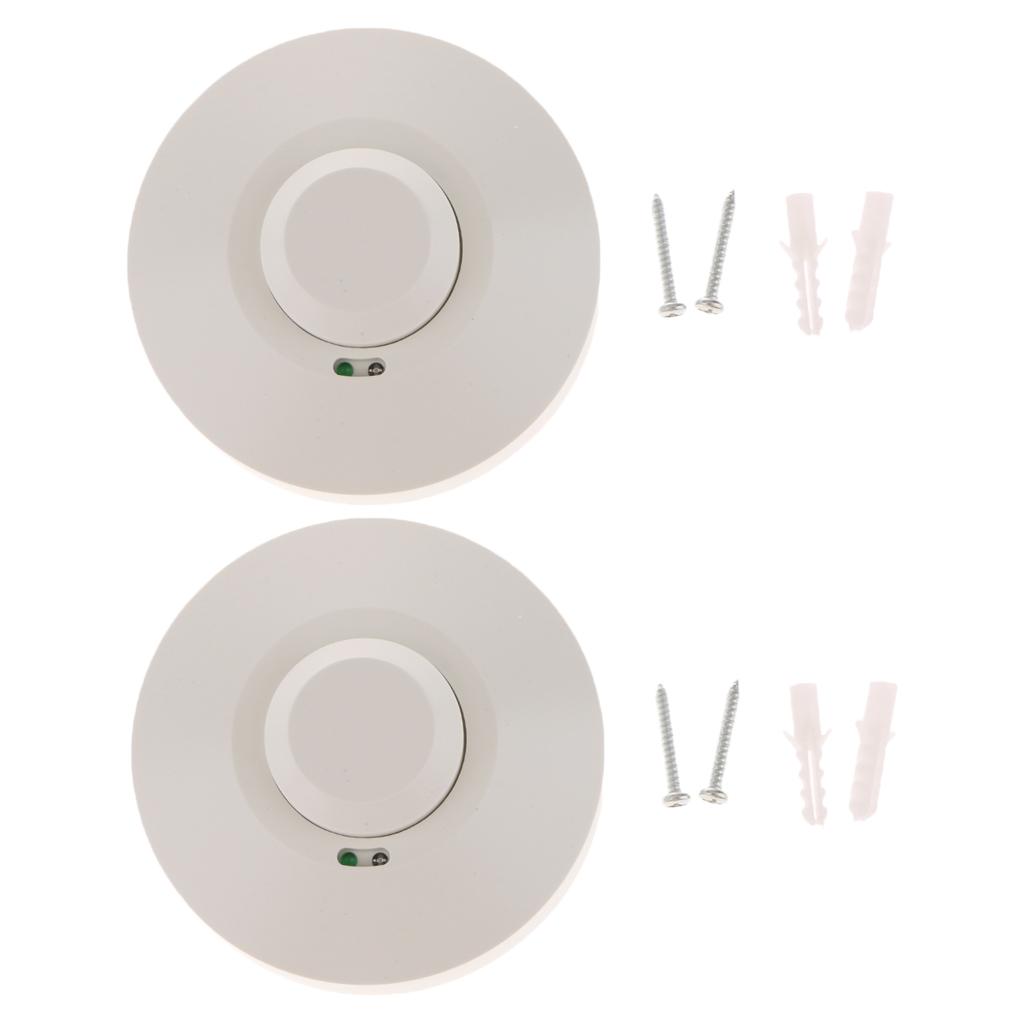 2 Cảm Biến Radar Vi Sóng Ánh Sáng Chuyển Đổi Cơ Thể Chuyển Động Switch-DC12-24V