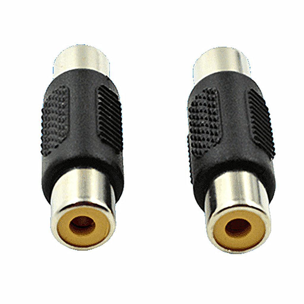 RCA 1 Female to 1 Female F/F Coupler Joiner Adapter AV/Audio/Video Cable Connector Extension Component