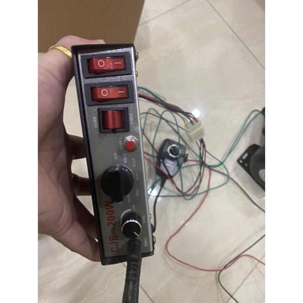 coi hú còi 200w 9 tiếng kêu mic có dây chỉnh volume to nhỏ ms 600