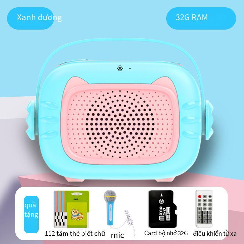 Phong Cách Mới Nhất Micro Trẻ Em Máy Hát Karaoke Cho Bé Có Micro Không Dây Một Micro Bé Gái Đồ Chơi Giáo Dục