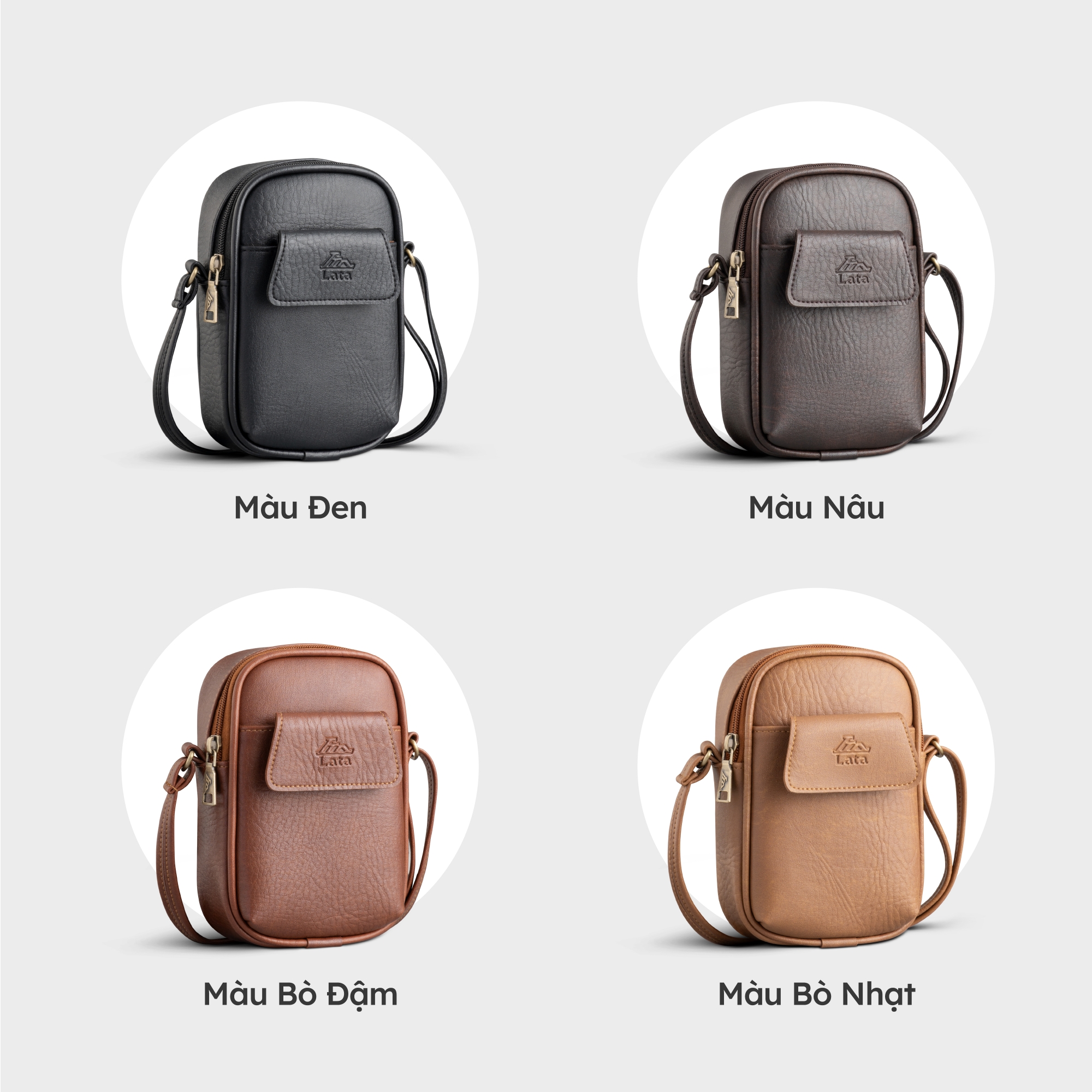 Túi Lata ( Thời trang nữ đựng điện thoại mini - Túi đeo chéo da HN118 )
