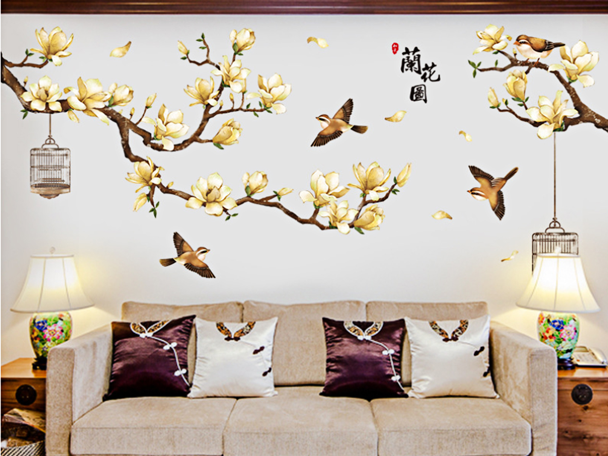 DECAL CÀNH MAI VÀNG