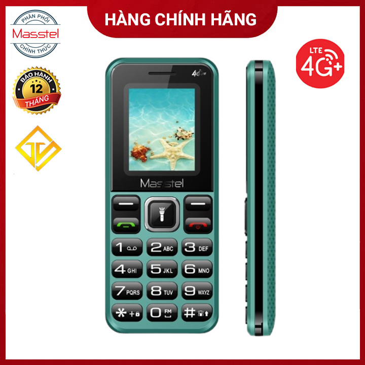Điện thoại Masstel izi 16 4G(LTE) , Bàn phím nổi, FM không dây - Hàng chính hãng