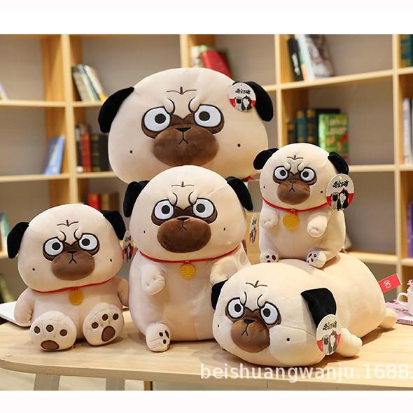 Gấu Bông Chó Pug Mặt Quạo Cao Cấp Dễ Thương To Cute Đẹp Size 30 - 40 - HUMI