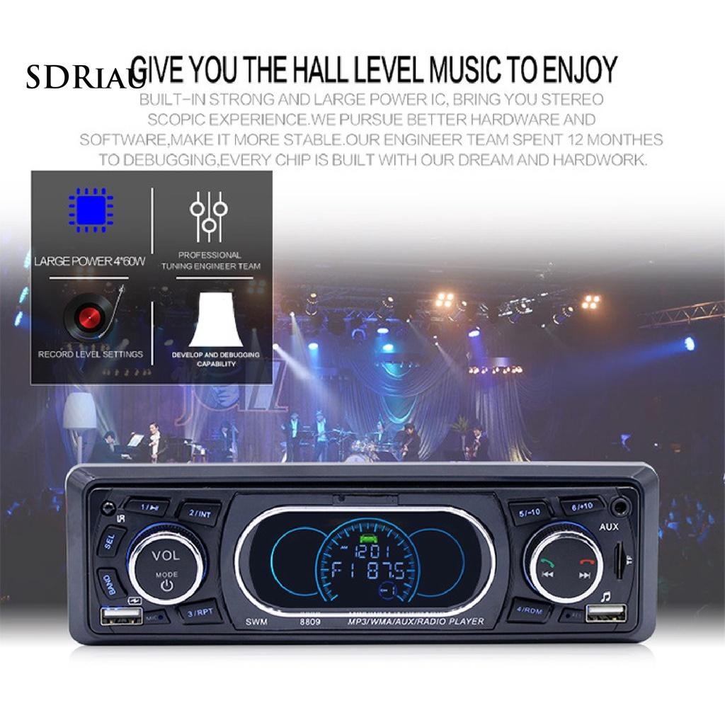 *QCDZ* SWM-8809 Multifunctional Dual USB Hands-free Calls Bluetooth In-Car Hands Free MP3 Player