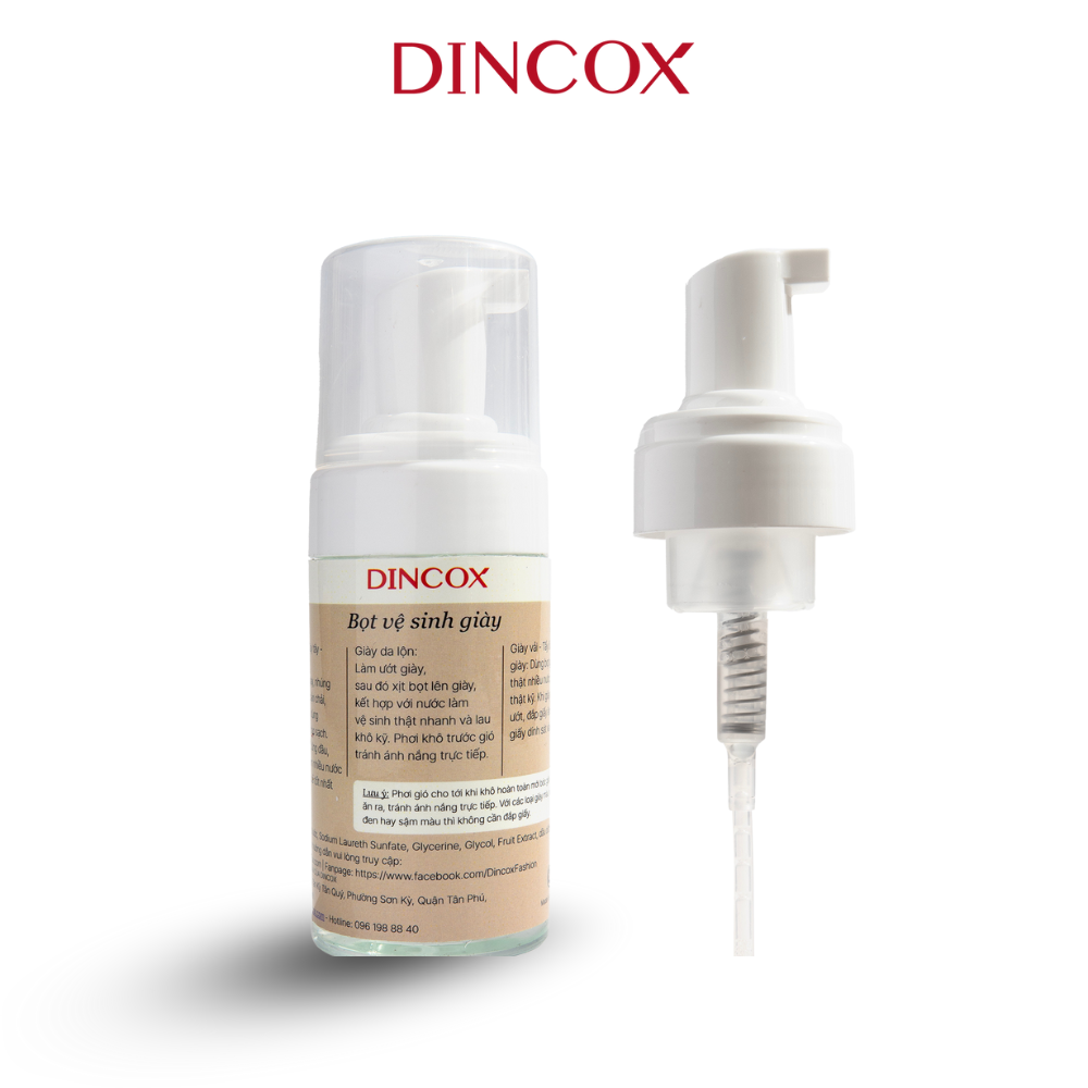 Bọt Vệ Sinh Giày Chuyên Dụng Đậm Đặc 100ml Chính Hãng Dincox