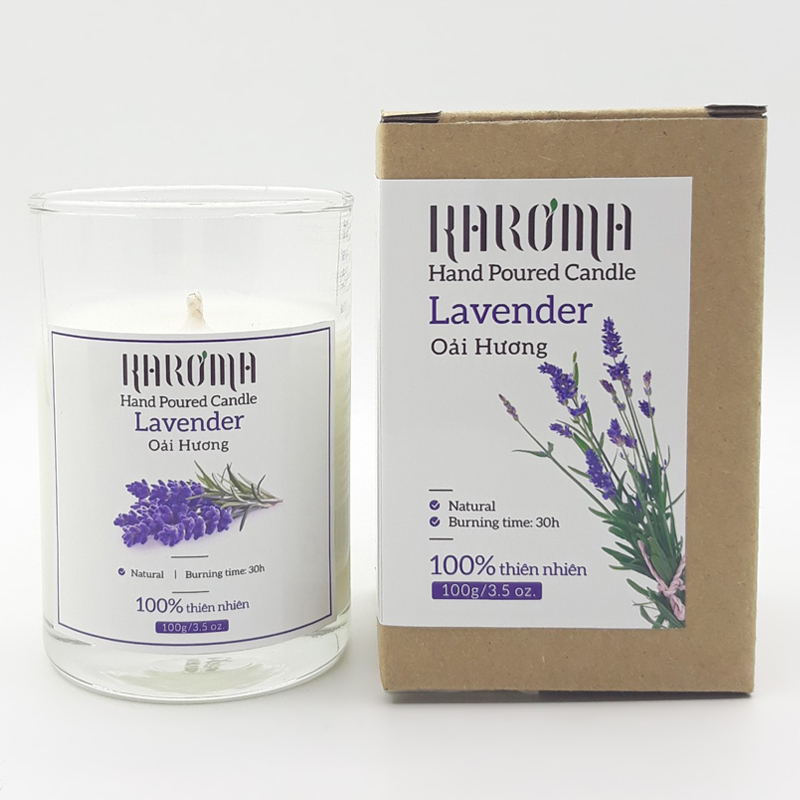 Nến Thơm Lavender Karoma (100g)