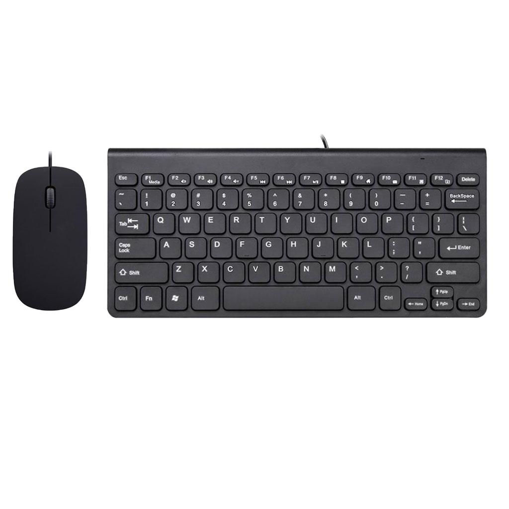 USB Keyboard and Mouse Set, Thin Small Compact Keyboard+Mouse