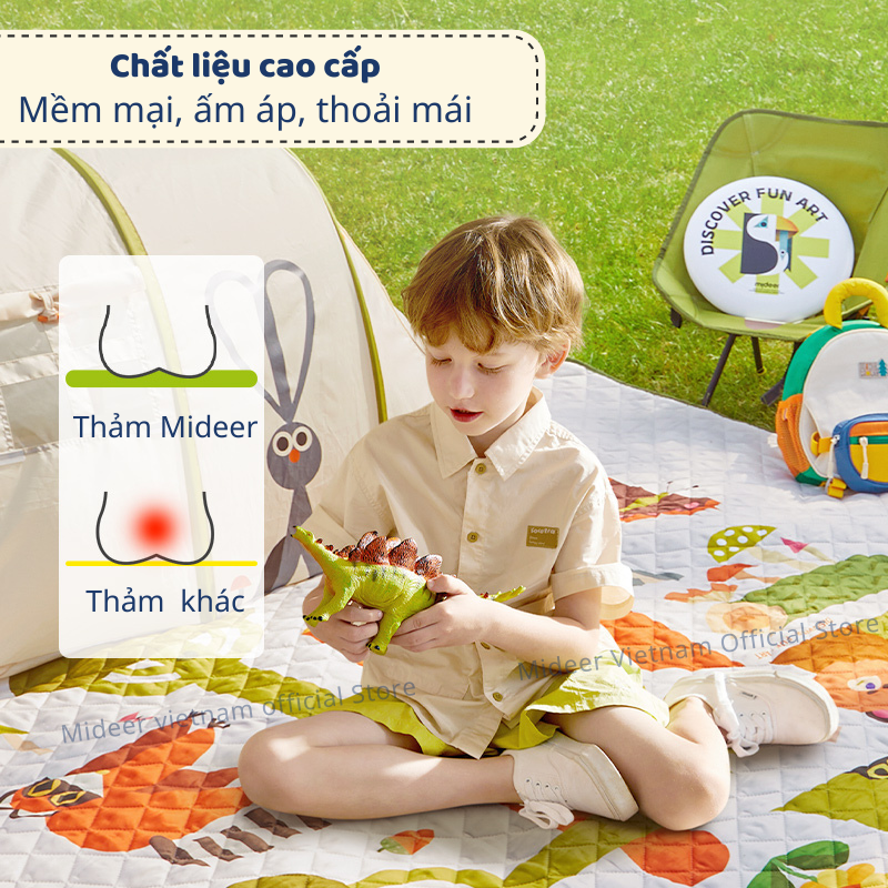 Lều cho bé gấp gọn kèm thảm dã ngoại cắm trại chống thấm nước Mideer Deer Camp Party