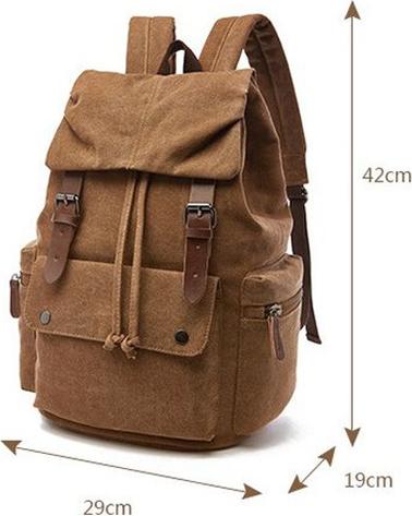 Ladies Korean Casual Backpack Canvas Waterproof Trend Student Bag