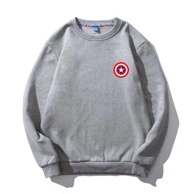 Áo sweater thu đông logo captain có bigsize