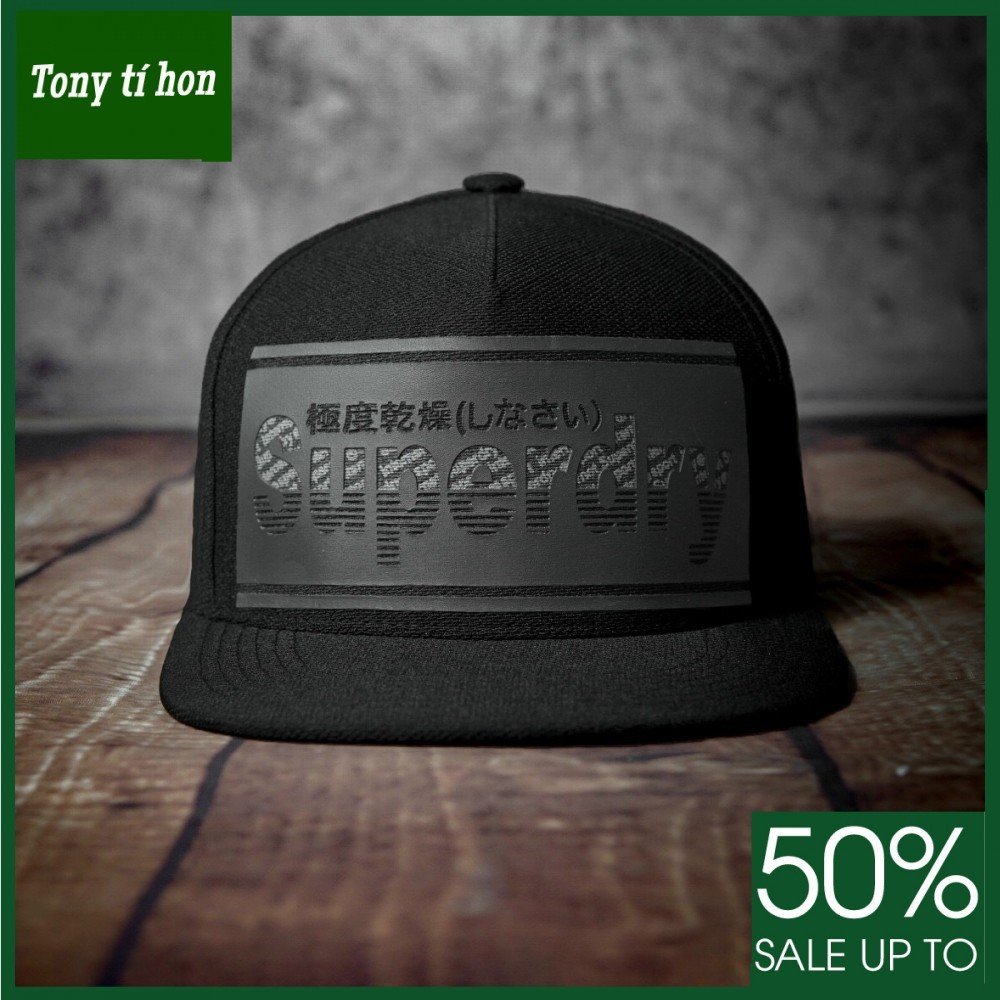 Tony tí hon - Mũ nón kết lưỡi trai snapback Super đen thời trang nam nữ cao cấp