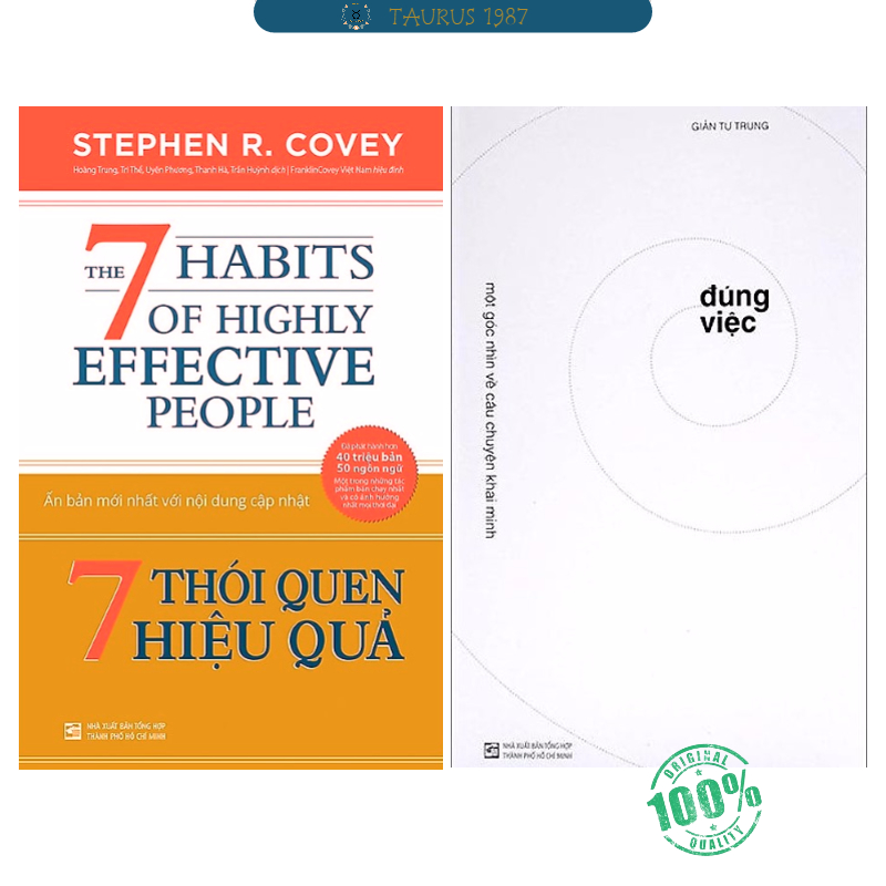 Combo 2 cuốn: 7 Thói Quen Hiệu Quả + Đúng Việc