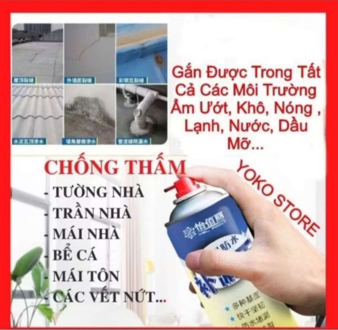 1 CHAI SƠN XỊT SIÊU CHỐNG THẤM NƯỚC TRÊN MỌI BỀ MẶT CÔNG TRÌNH HÀNG CHUẨN
