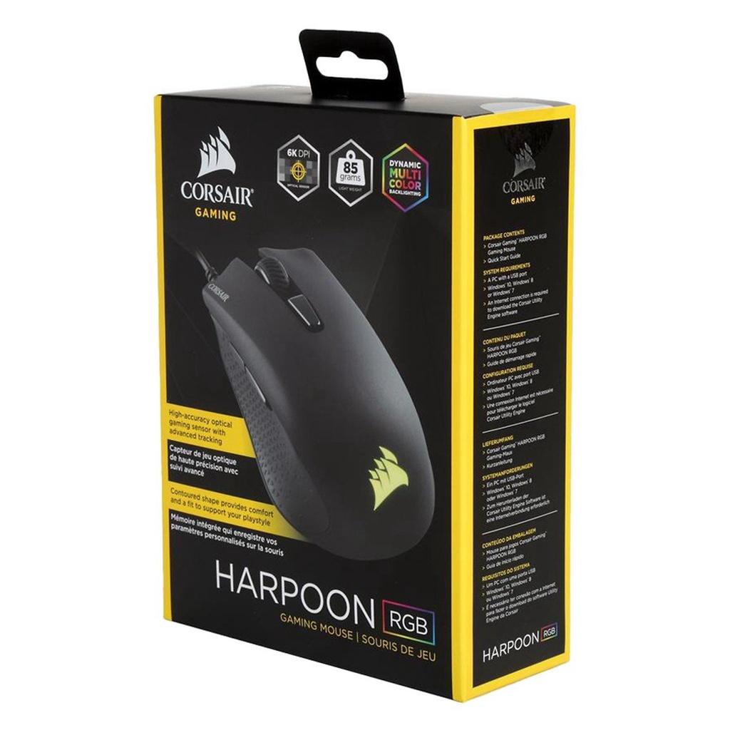 Chuột Gaming Corsair Harpoon RGB DPI 6000 CH-9301011-AP Hàng chính hãng