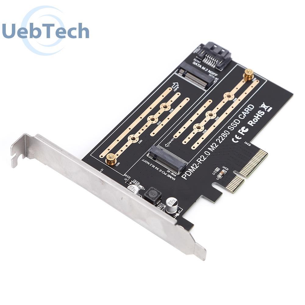 Thẻ chuyển đổi mở rộng Uebtech M.2 NVME sang PCIE SSD sang PCI-E 3.0 X4 SATA
