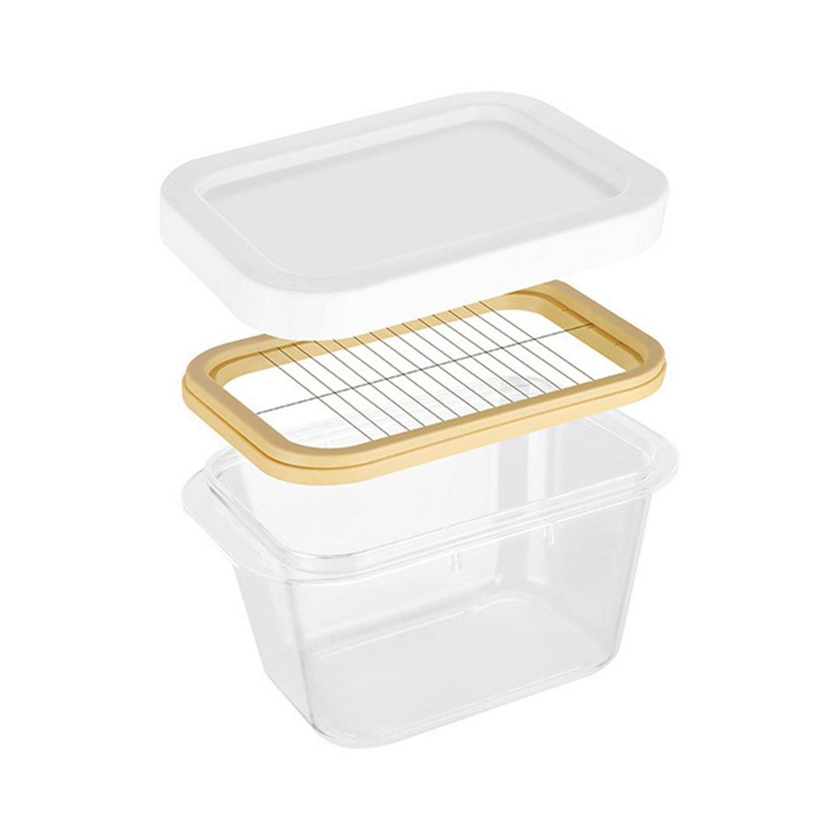 Butter Cutting Box Airtight Lid with Cutter  for Refrigerator Home