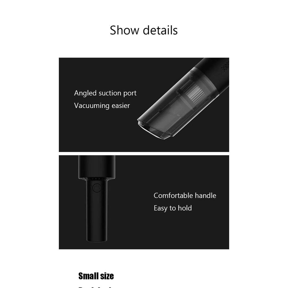 6000Pa Máy Hút Bụi Cầm Tay Mini Không Dây và Có Dây Cho Ô Tô và Gia Đình