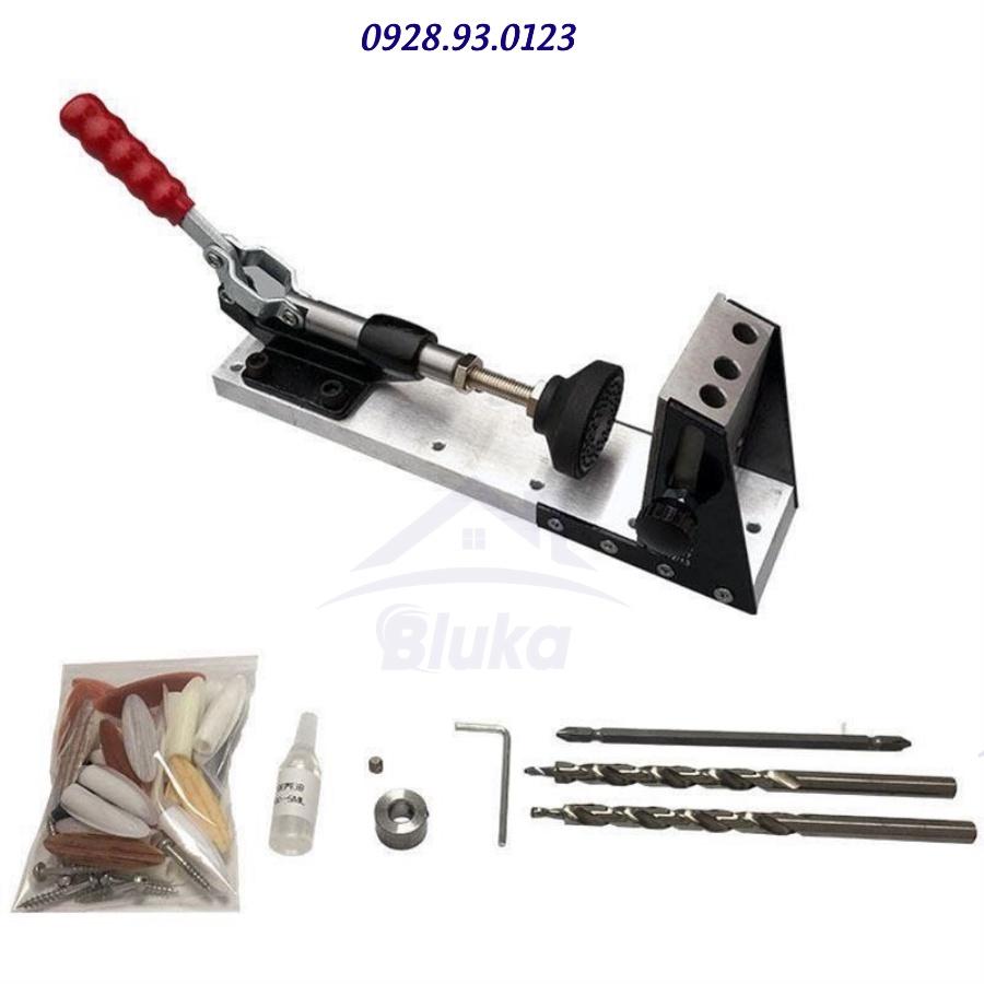 Mũi khoan loại đẹp của Bộ cữ khoan chéo khoan xéo ghép góc vuông cao cấp