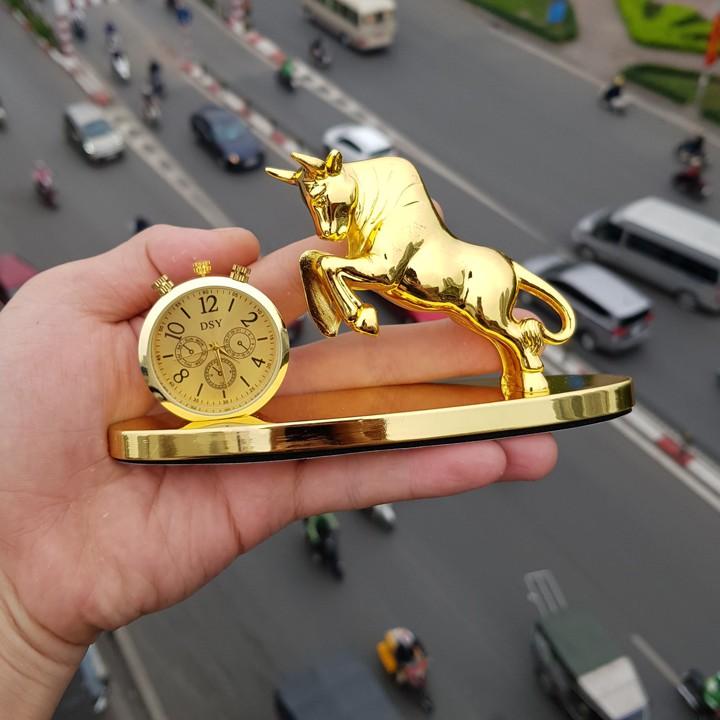 Tượng linh vật phong thủy và Đồng hồ nước hoa trang trí Taplo Xe hơi, Ô tô