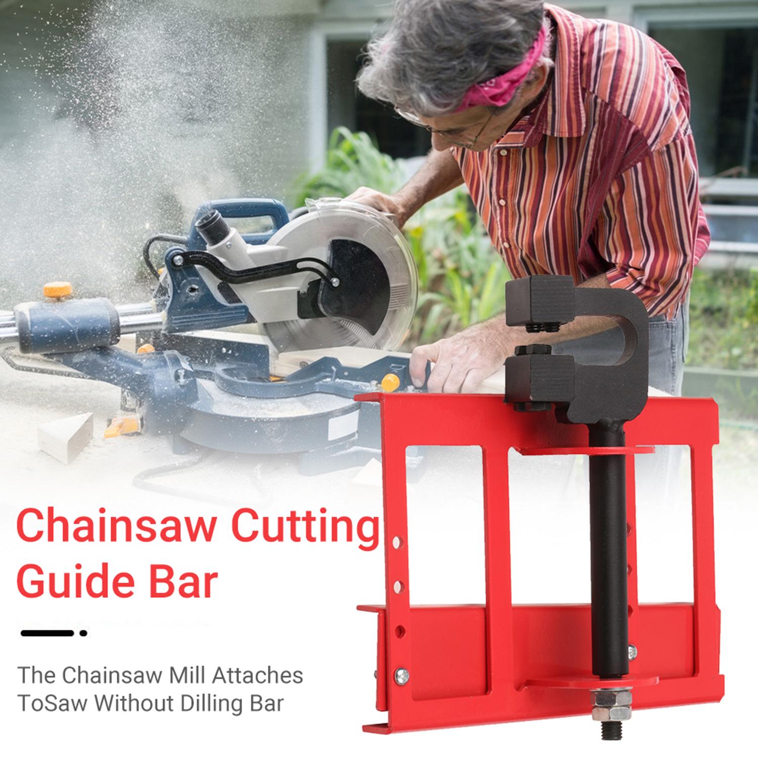 Lumber Cutting Guide Portable Timber Chainsaw Attachment Cutting Milling Wood Lumber Cutting GuideBar for Cedar Walnut