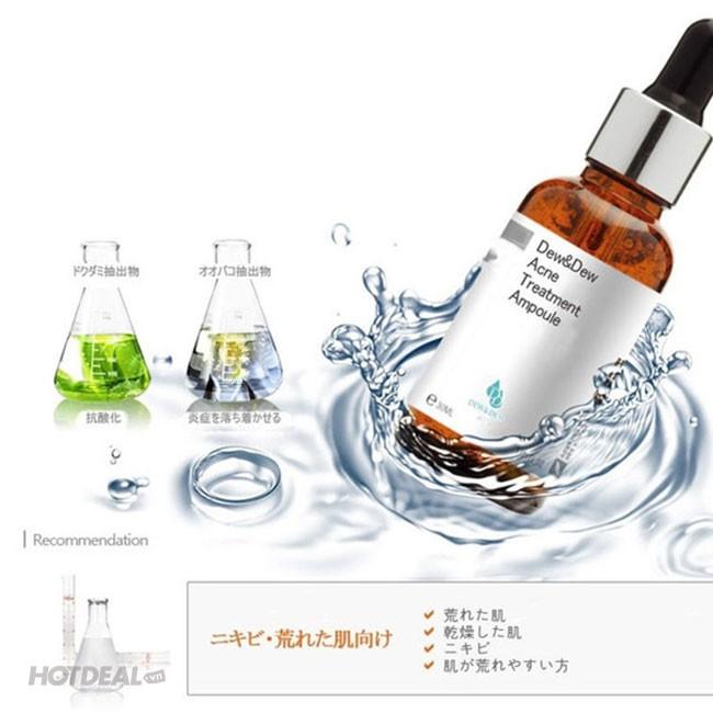 Serum Làm Giảm Mụn Dew&amp;Dew Acne Treatment Ampoule 30ml