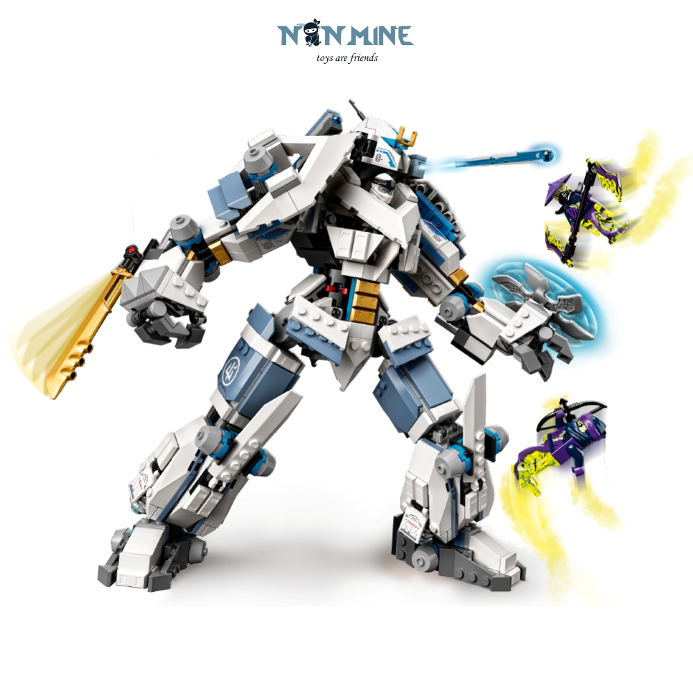 Đồ Chơi Xếp Hình Lắp Ráp Ninja Mech Robot Chiến Giáp Titan Của Zane 860 Chi Tiết Mã 11660