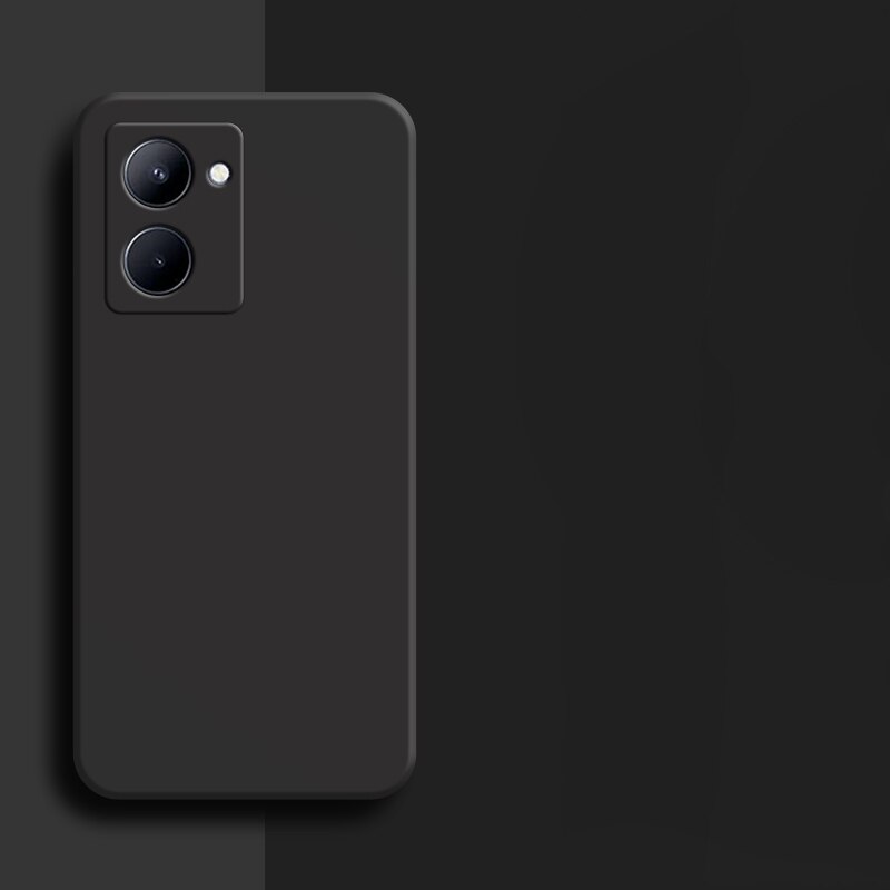 Ốp Lưng Dẻo Màu Đen Cho Realme C33 Không bám vân tay, Bảo vệ Camera