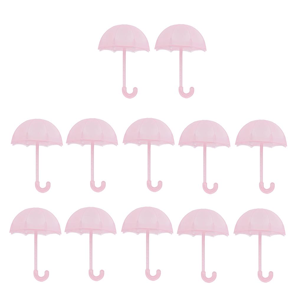 Pack of 12 Cute Plastic Umbrella Small Chocolate Candy Gift Boxes Baby Shower Party Favor