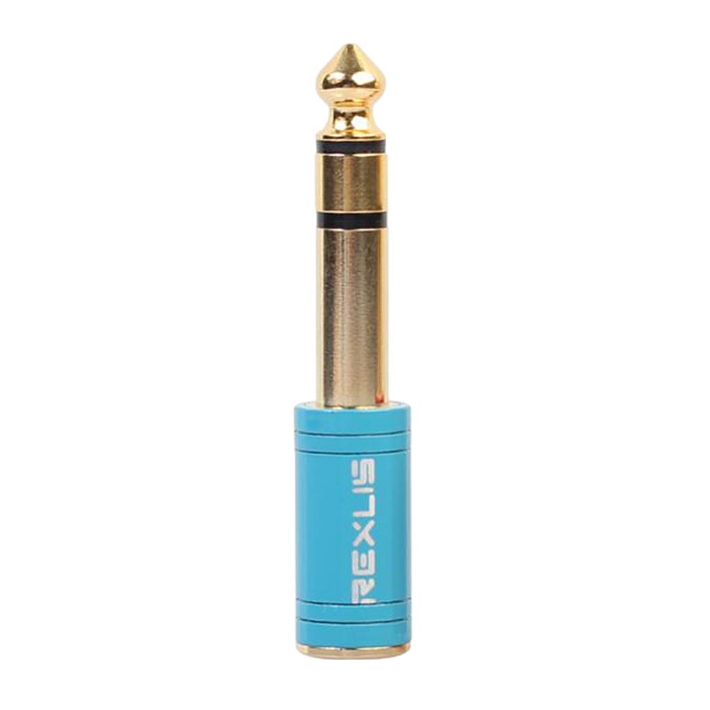 6.35mm Male to 3.5mm Female Stereo Headphone Jack Audio Adapter Converter