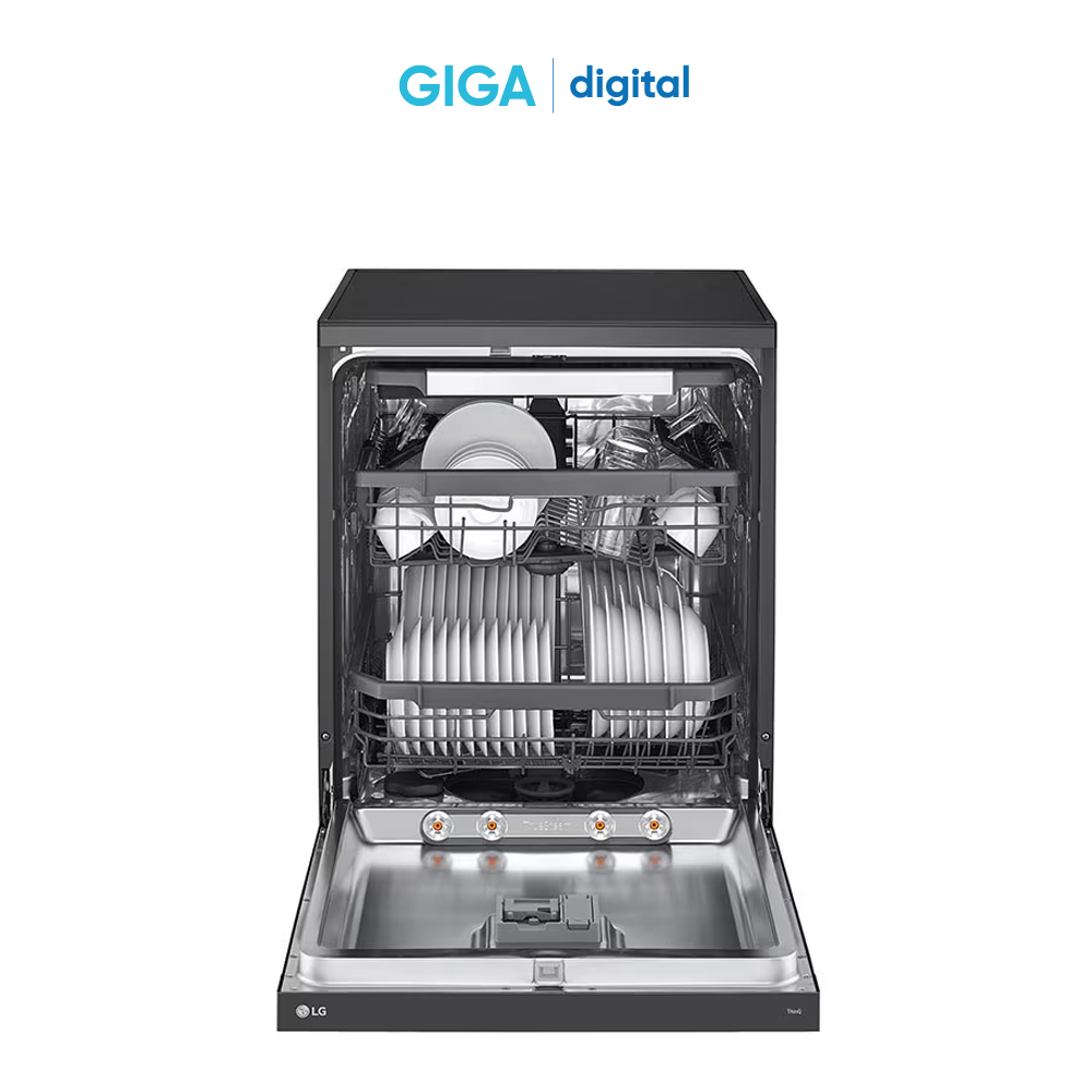 Máy rửa bát LG TrueSteam màu đen LDT14BLA4 - Công suất 1600 - 1800W - 10 chương trình rửa được 14 bộ chén đĩa - Hàng chính hãng
