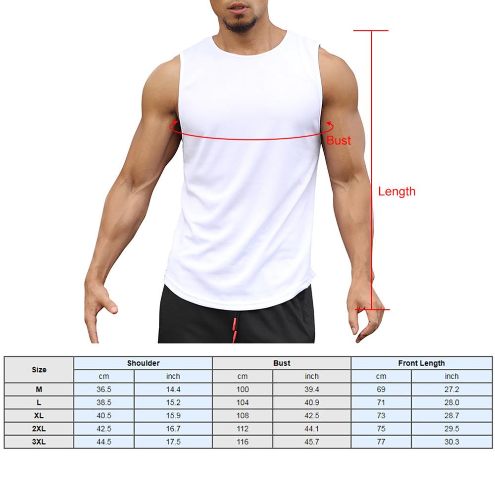 Áo thể thao nam không tay nhanh khô, tập thể thao