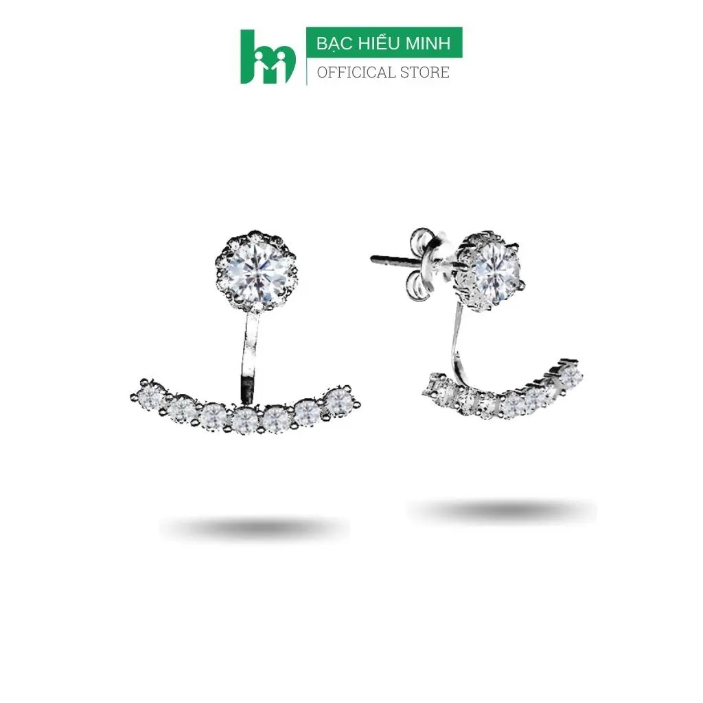 Hoa Tai Bông Tai Khuyên Tai Nữ Bạc Hiểu Minh HT339 - Smile - Bảo Hành Vĩnh Viễn