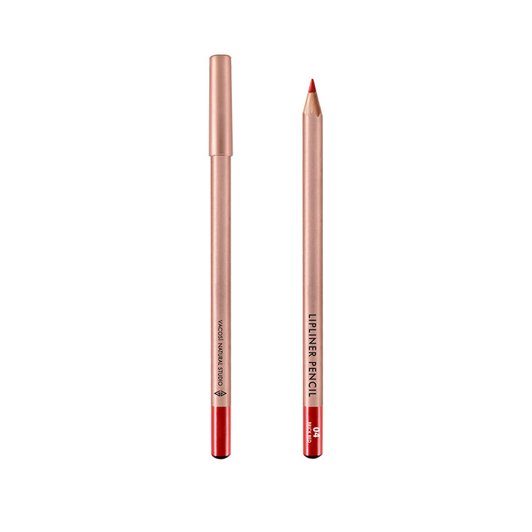 (BẢN MỚI) Chì Kẻ Viền Môi Vacosi Lipliner Pencil No.4 Brick Red Đỏ Gạch